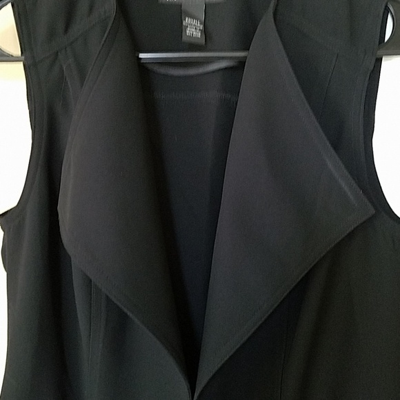 Open black dress, sleeveless, INC, Xsmall - Picture 3 of 7